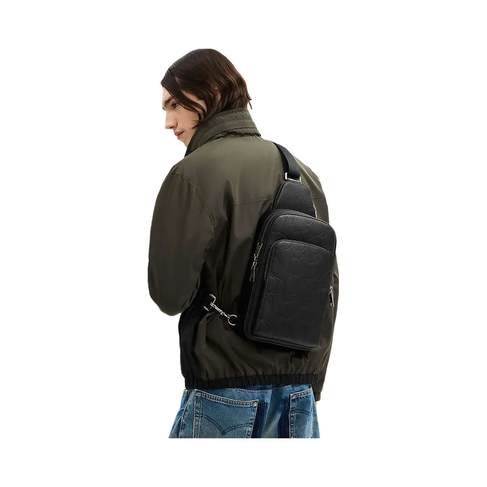 Coach Lightweight Shirt Down Jacket In Recycled Polyester Black