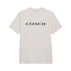 Coach Signature T-Shirt In Organic Cotton White