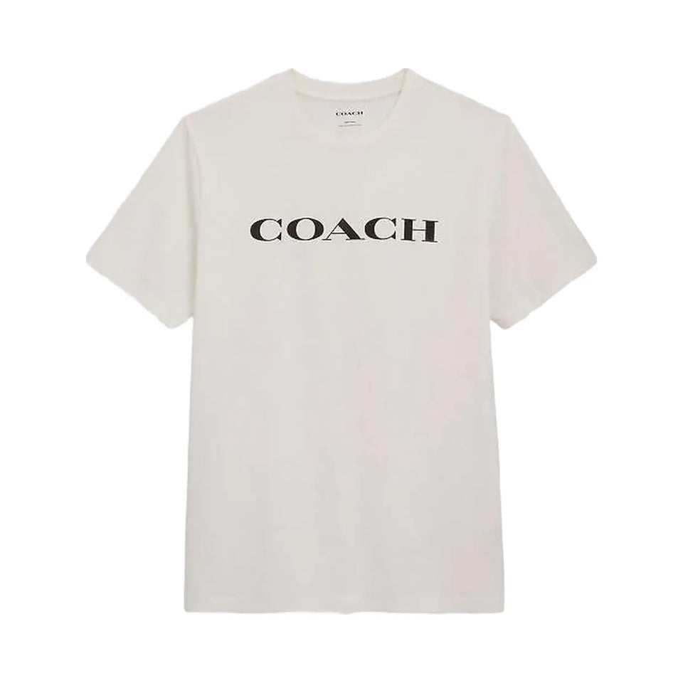 Coach Signature T-Shirt In Organic Cotton White