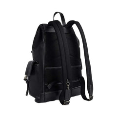 Coach Clark Backpack Pebbled Leather-Gunmetal-Black