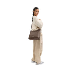 Coach Laurel Large Shoulder Bag Pebbled Leather-Gold-Dark Stone
