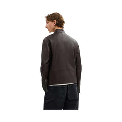 Coach Leather Racer Jacket Burnt Espresso