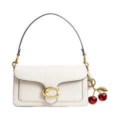 Coach Tabby Shoulder Bag 26 Polished Pebble Leather-Brass-Chalk
