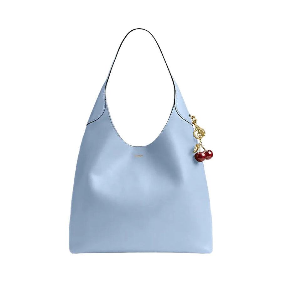 Coach Brooklyn Shoulder Bag 39 Smooth Leather-Brass-Bluebell
