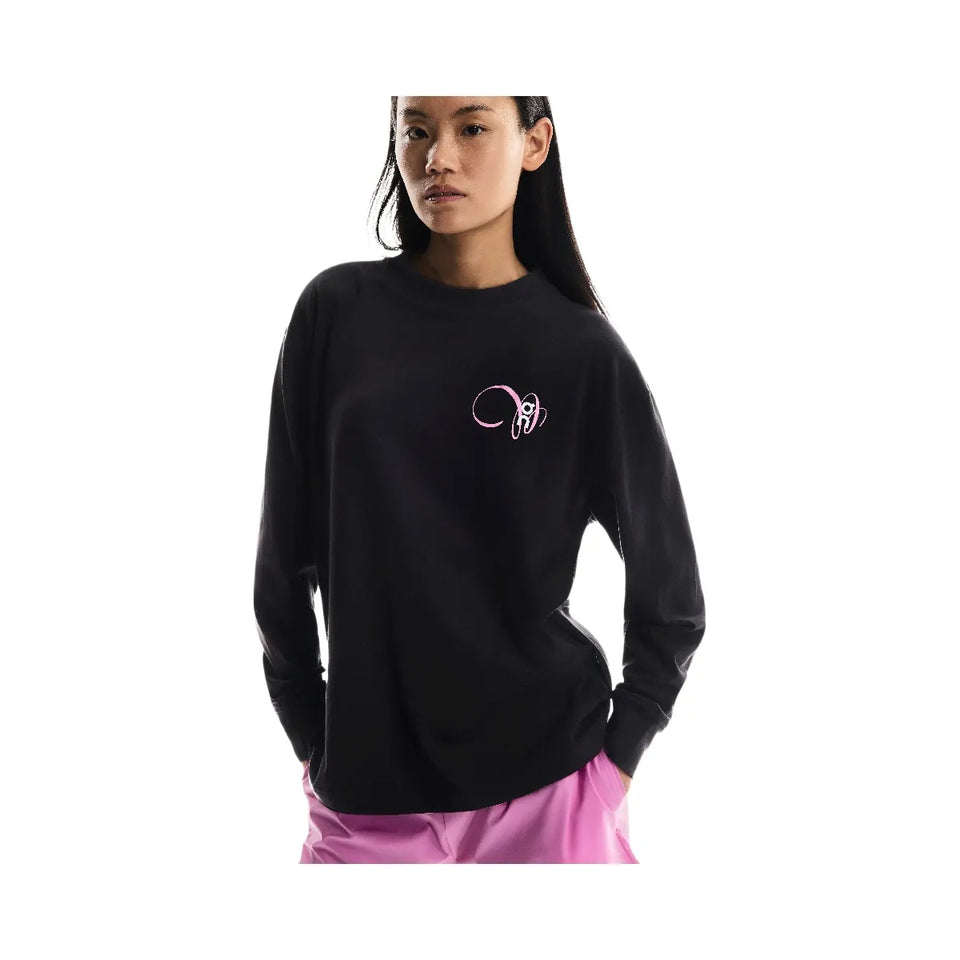 On Club Long-T Graphic Black