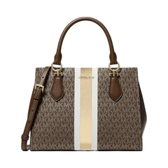 Michael Kors Marilyn Small Signature Logo Messenger Bag Brown