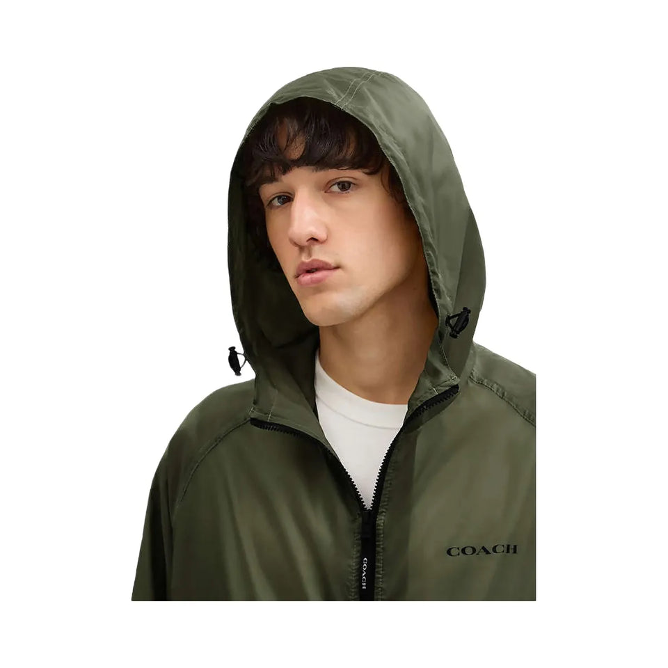 Coach Lightweight Windbreaker Military Green