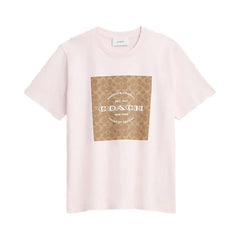 Coach Signature Square T-Shirt Light Pink