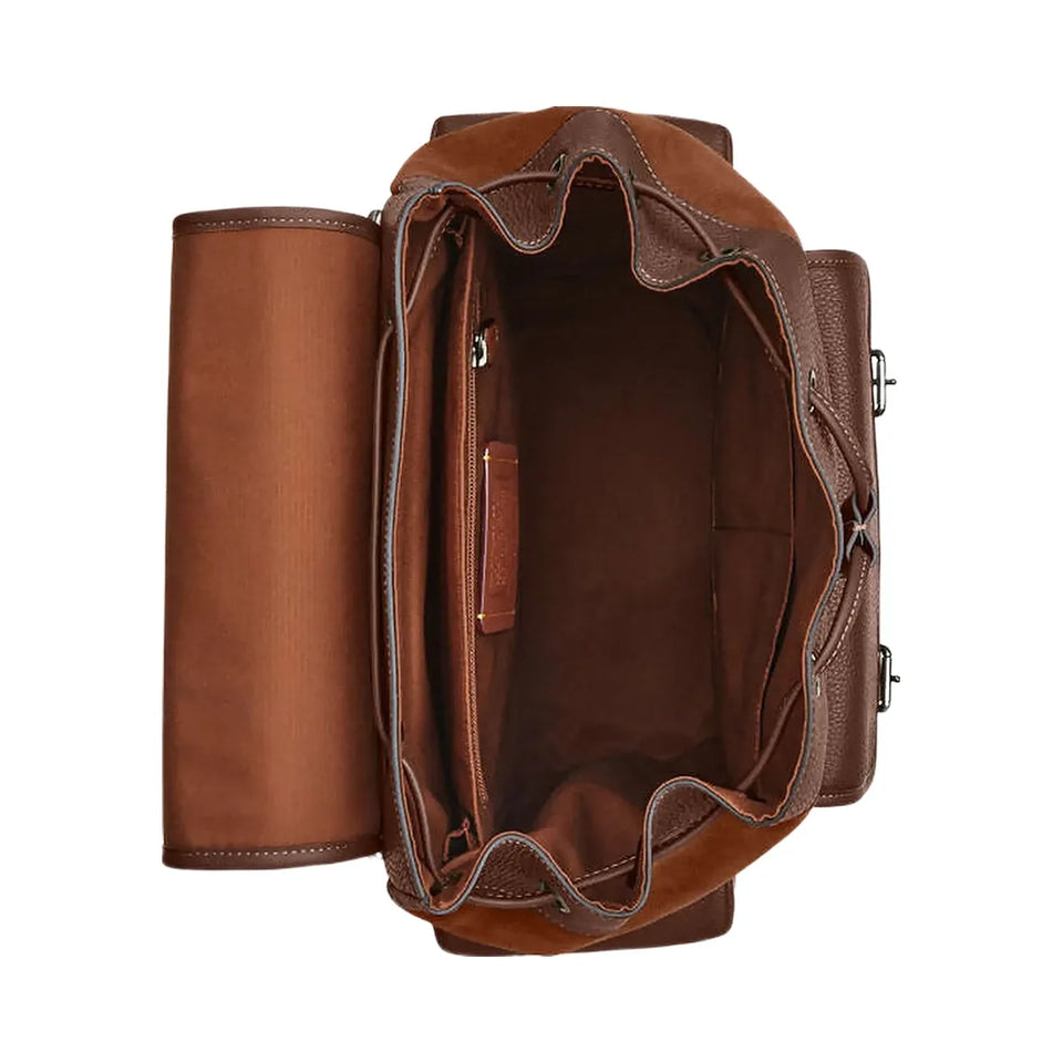 Coach Sprint Backpack Suede-Qb-Cognac-Sienna