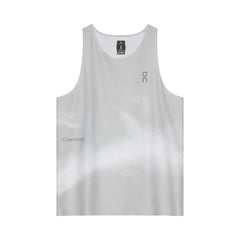 On Pace Tank Glacier White