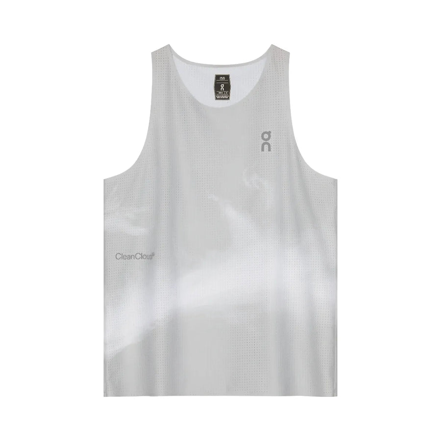 On Pace Tank Glacier White