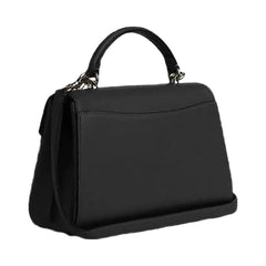 Coach Eliza Top Handle Bag Smooth Leather-Gunmetal-Black