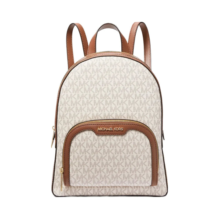 Michael Kors Jaycee Medium Logo Backpack Vanilla