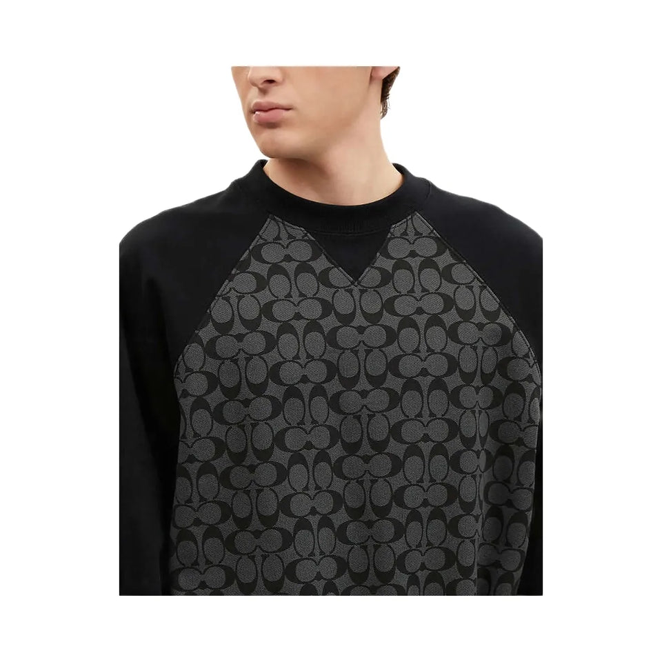 Coach Signature Crewneck Sweatshirt Charcoal Signature