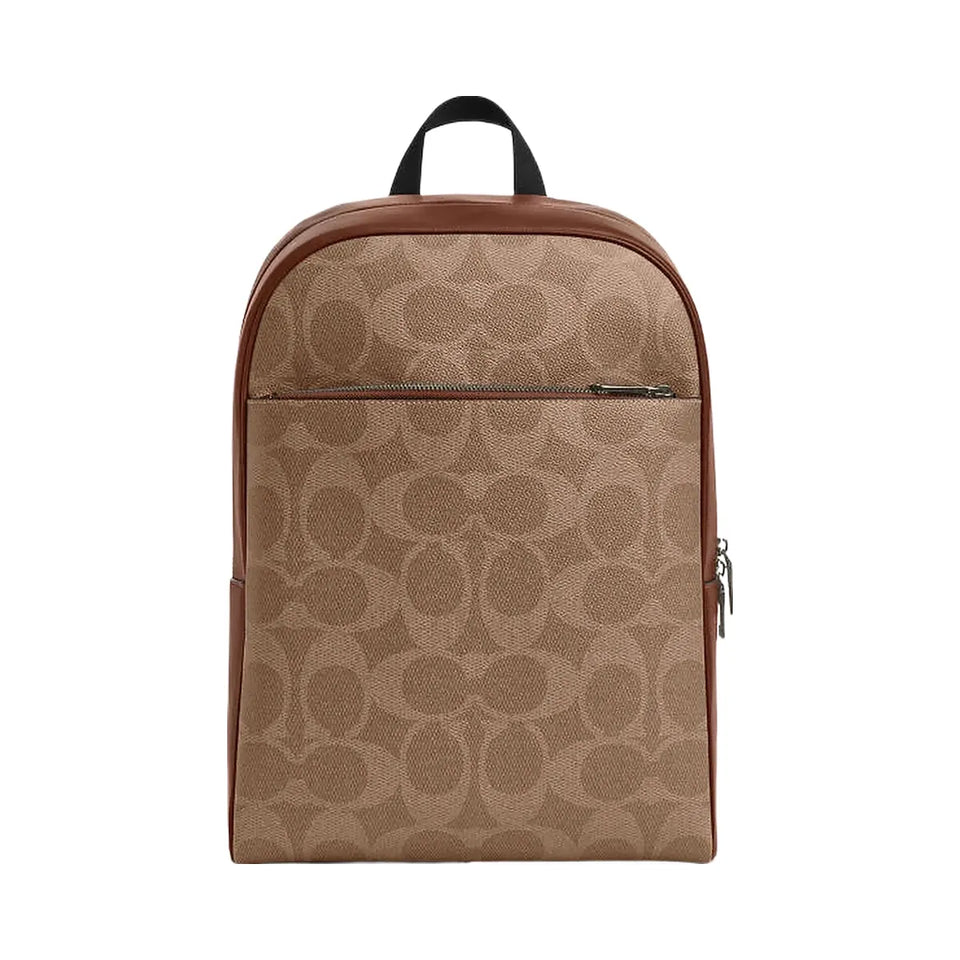 Coach Owen Backpack In Signature Canvas Signature Canvas-Qb-Tan-Vintage Brown