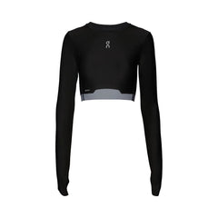 On Train Long Sleeve Crop Black