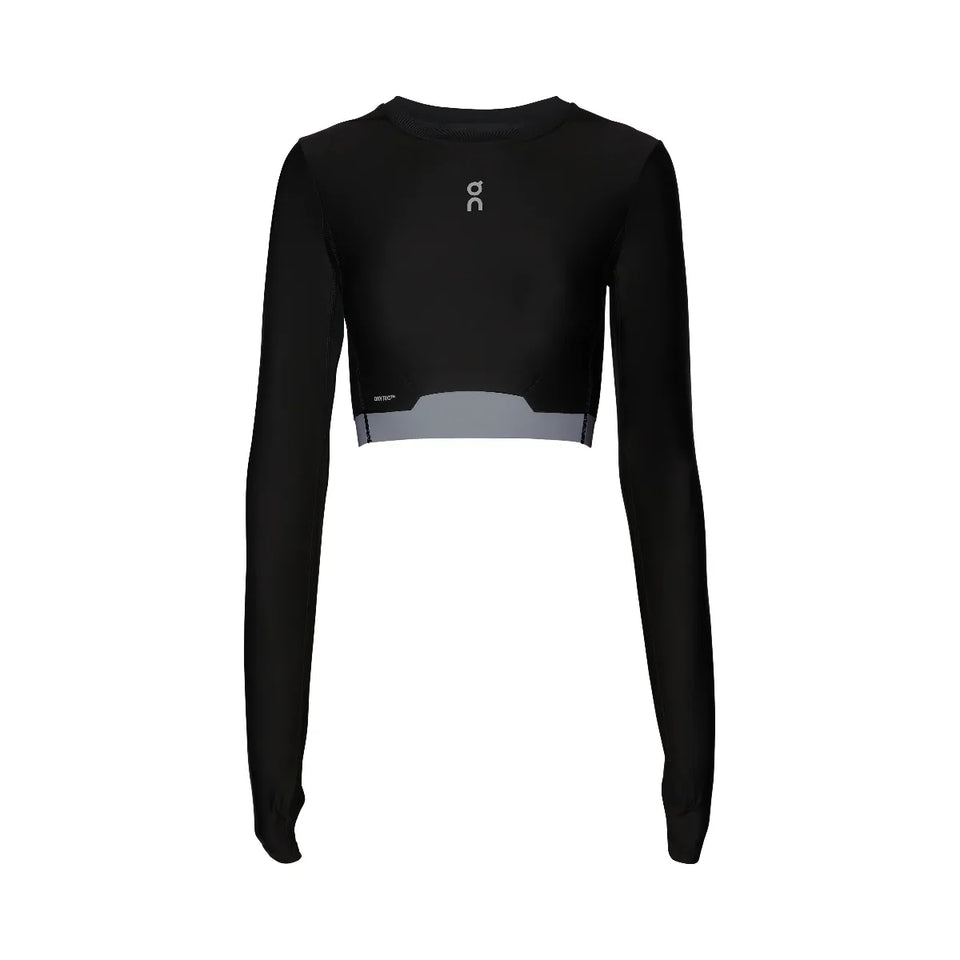 On Train Long Sleeve Crop Black