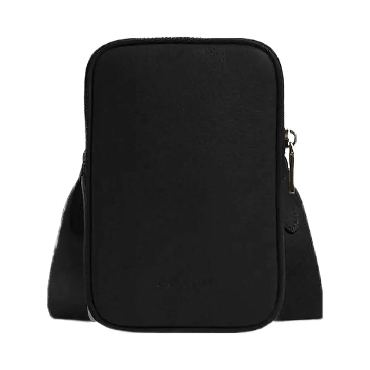 Coach Aden Crossbody Bag Pebbled Leather-Gunmetal-Black