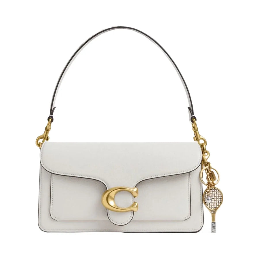 Coach Small Tennis Racket Bag Charm Brass-Brass