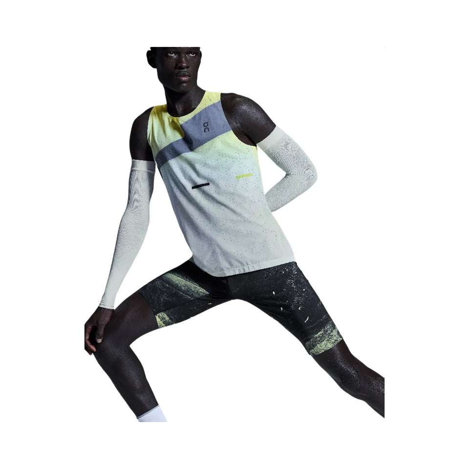 On Race Singlet Limelight Glacier
