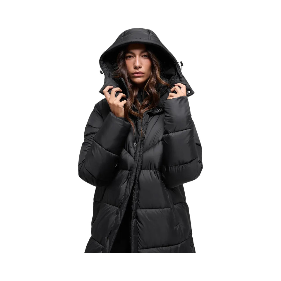 Alo Women's Gold Rush Puffer Trench - Black