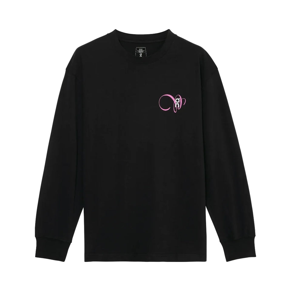On Club Long-T Graphic Black