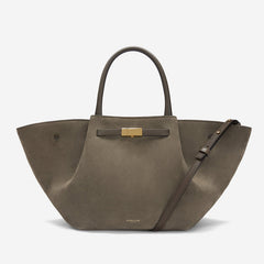 DeMellier The Midi New York deep olive suede & deep olive smooth