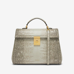 DeMellier The Midi Paris natural lizard-effect