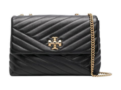 Tory Burch Kira Chevron Convertible Shoulder Bag Black