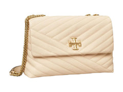 Tory Burch Kira Chevron Convertible Shoulder Bag New Cream