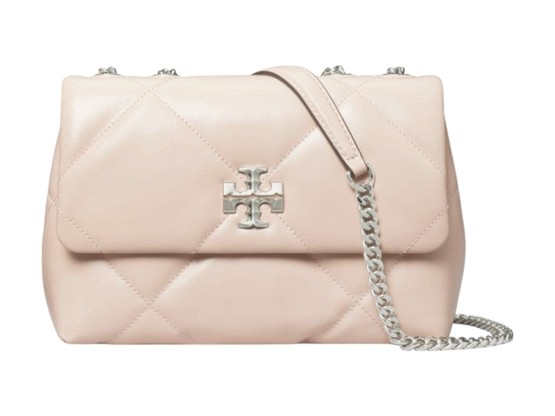 Tory Burch Kira Diamond Quilt Small Convertible Shoulder Bag Soft Pink