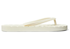 Tory Burch Kira Flip Flops Ivory White (Women's)