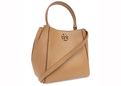 Tory Burch McGraw Small Bucket Bag Tiramisu