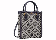 Tory Burch T Monogram Mini Tote Navy