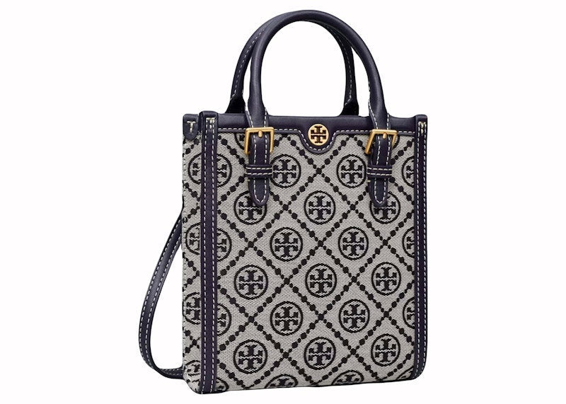 Tory Burch T Monogram Mini Tote Navy