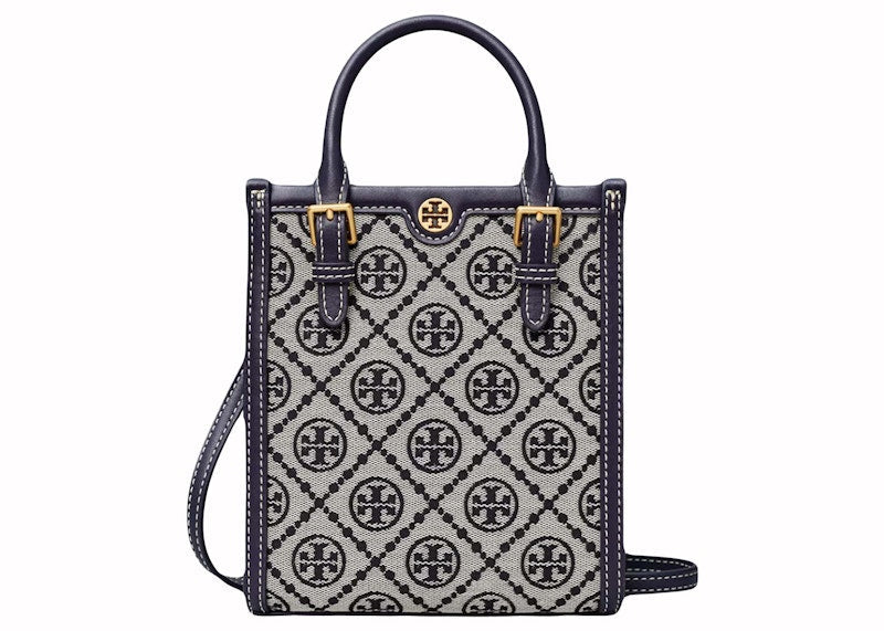 Tory Burch T Monogram Mini Tote Navy