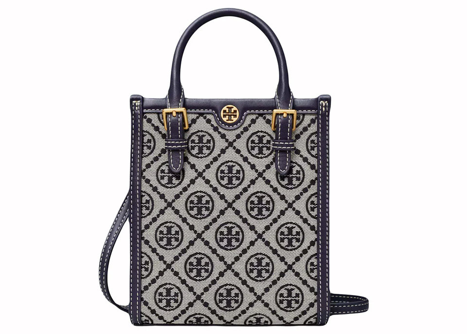 Tory Burch T Monogram Mini Tote Navy