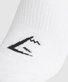 Gymshark Trainer Socks 3Pk White