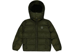 Trapstar Irongate Detachable Hooded Puffer Jacket Olive