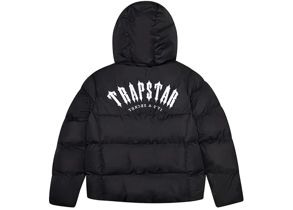 Trapstar Irongate Hooded Puffer Jacket Black