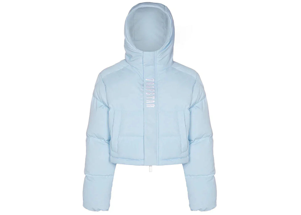 Trapstar Women'S Decoded 2.0 Hooded Puffer Ice Blue