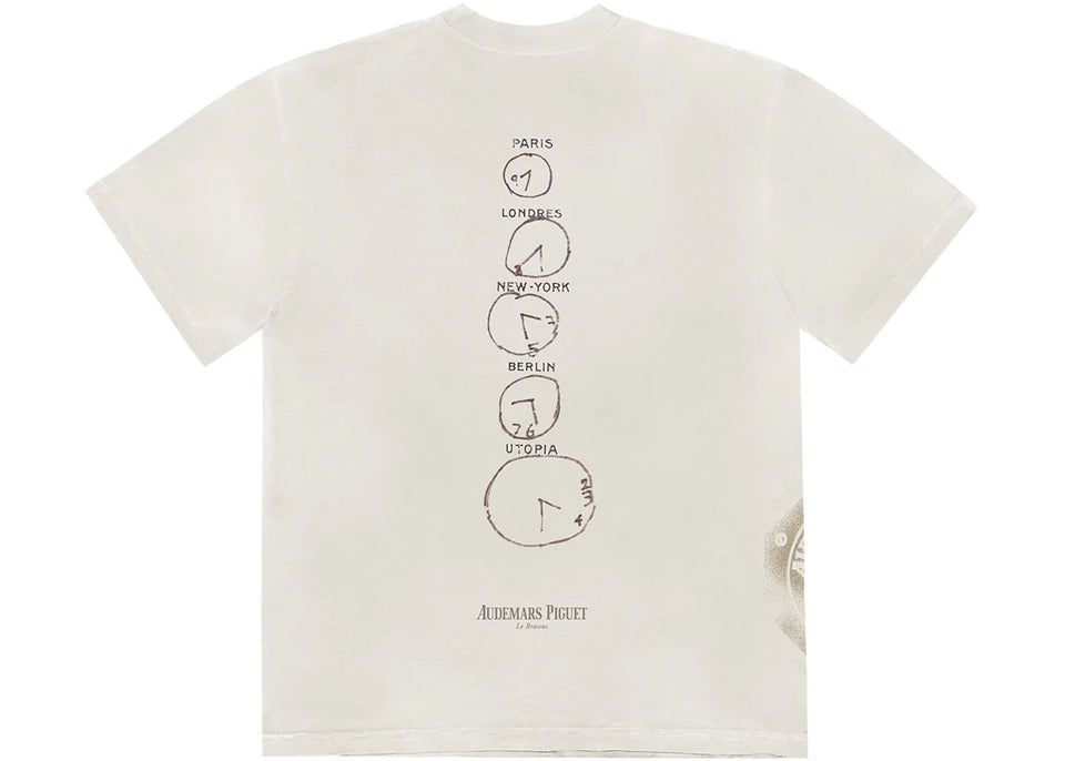 Travis Scott Cj x Audemars Piguet Time Zones T-Shirt White