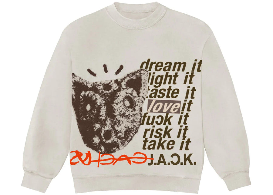 Travis Scott D.L.T.L.F.R.T. Crewneck Natural