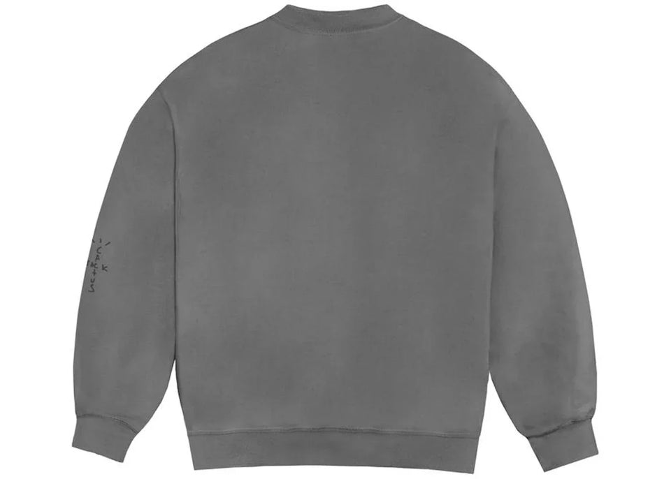 Travis Scott Ps Classic Youth Crewneck Washed Grey