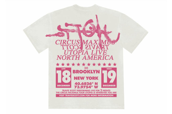 Travis Scott Utopia Is In Brooklyn T-Shirt White