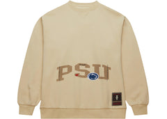 Travis Scott x Mitchell & Ness Penn State Nittany Lions Pullover Sweatshirt Tan