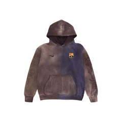 Travis Scott Cactus Jack x Futbol Club Barcelona x Nike Split-Dye Crest Hoodie Brown (SS25)