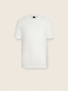 Zegna White Oasi Lino T-Shirt