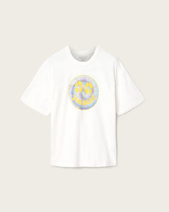 ALL SAINTS Spun Out Boxy Short Sleeve Graphic Chalk White T-Shirt