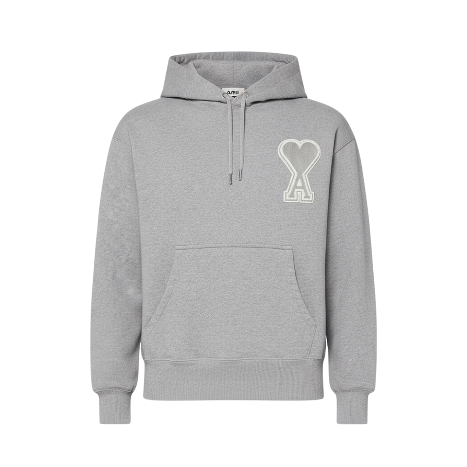 Ami de Coeur Cotton Hoodie (Grey)
